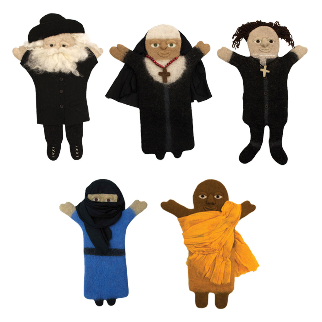 Religion Hand Puppet Set of 5