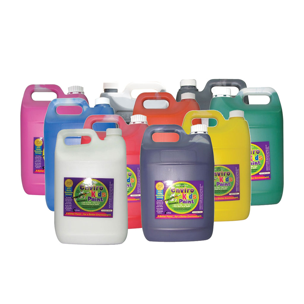 Enviro Paint Assorted Colours Pack of 10 5L