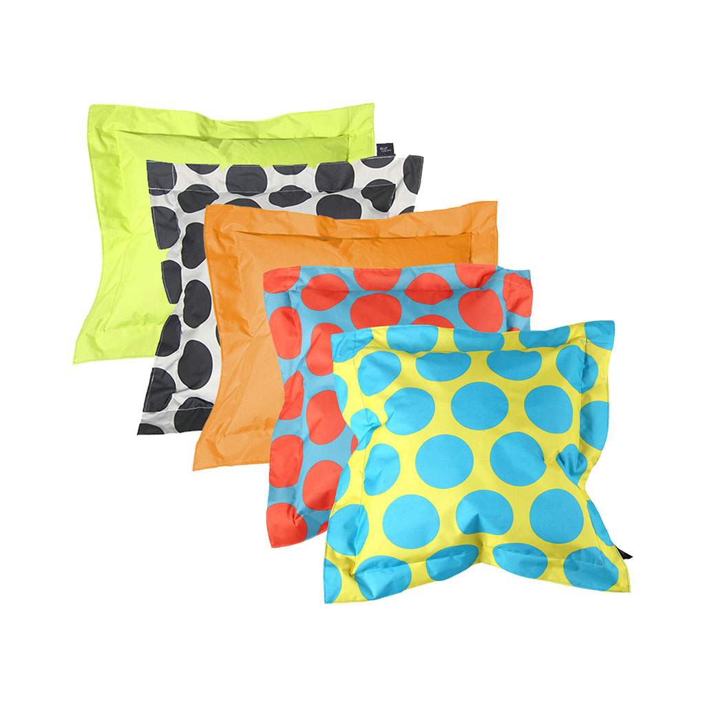 Eco Cushions Large Bright Set of 5