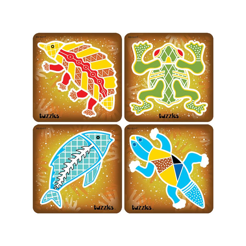 Tuzzles Aboriginal Puzzles Set of 4