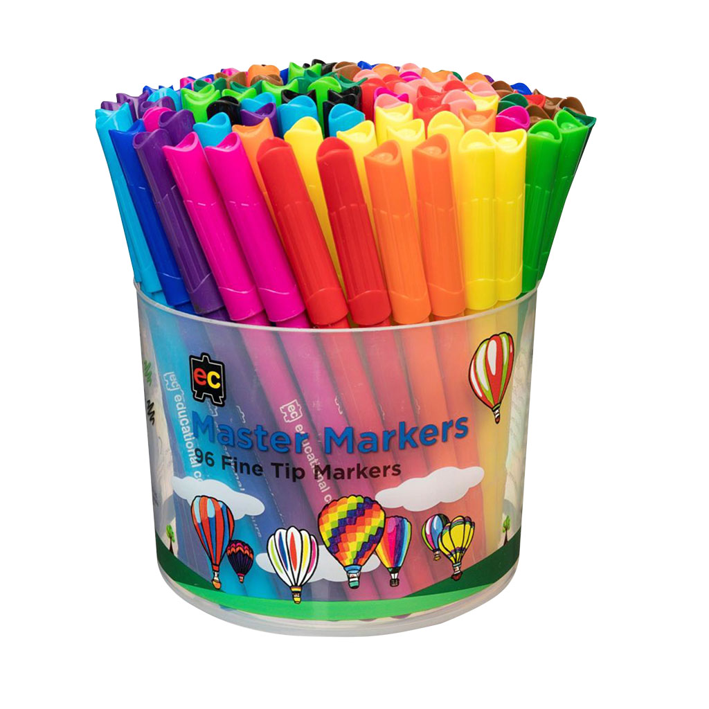 Master Markers Assorted Colours Pack of 96